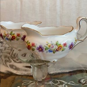 Gorgeous delicate creamer and sugar bone China set